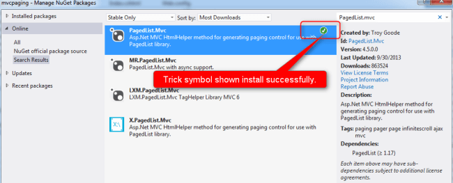  installing successfully